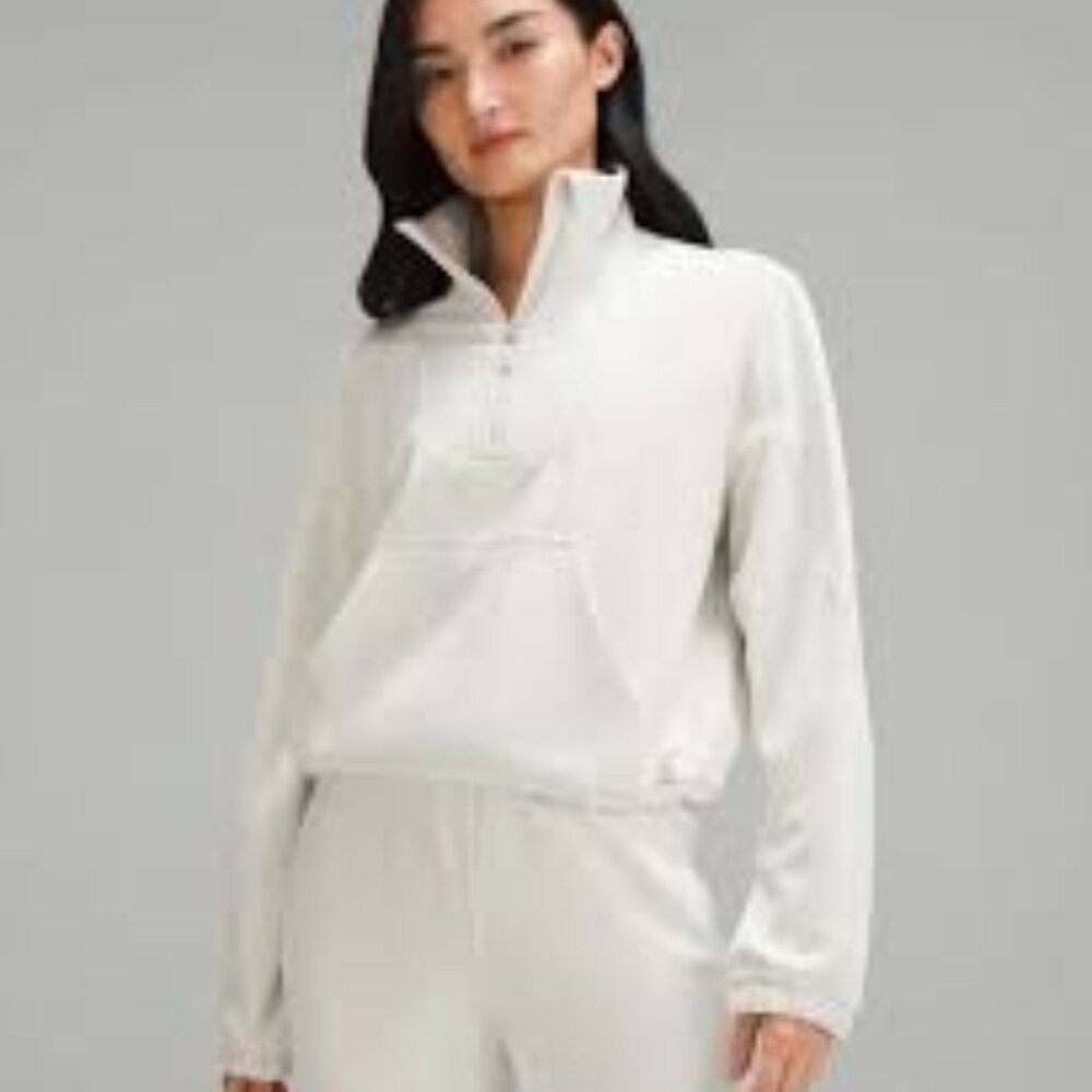 Brushed Softstreme Half Zip - Bone